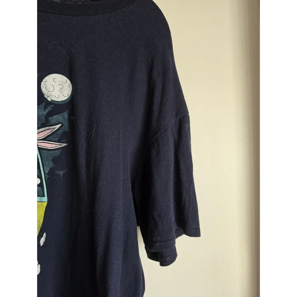 Bugs Bunny Mystery Machine T-Shirt 2XL Blue Crew Neck Cotton Tee Casual Unisex